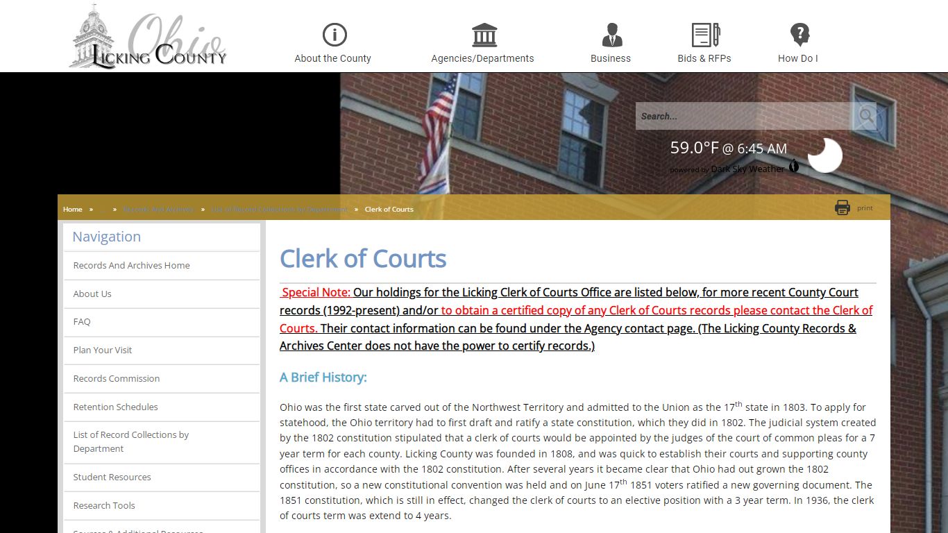 Licking County - Clerk of Courts