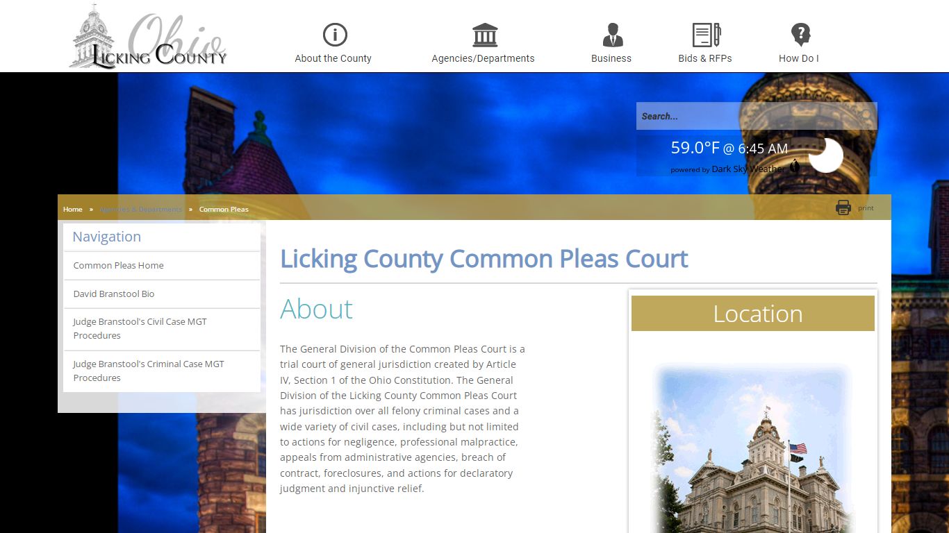 Licking County - Common Pleas